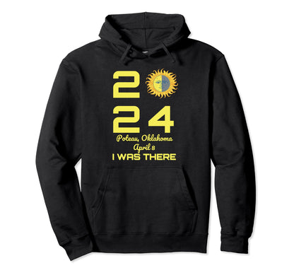 Total Solar Eclipse Poteau Oklahoma April Hoodie - Unique Graphic Unisex - T-Shirt, Sweatshirt, Hoodie