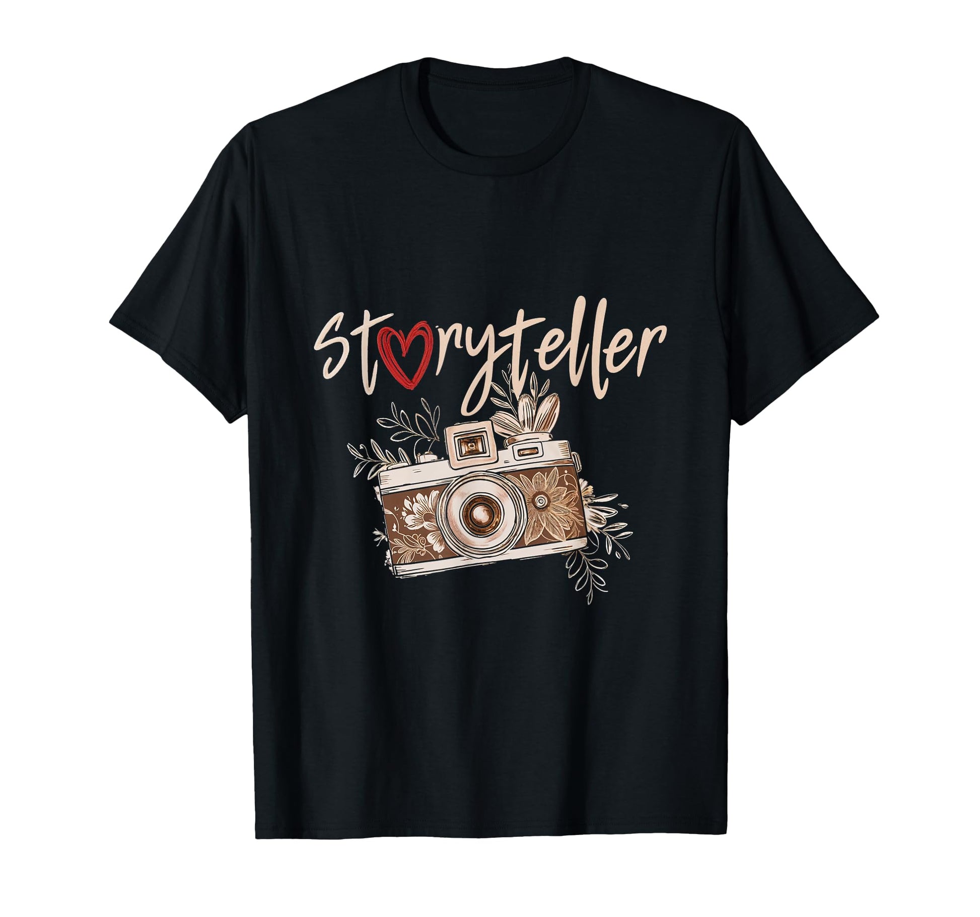 Storyteller Camera Art Photography T-Shirt - Minimalist Print for Adults - T-Shirt, Sweatshirt, Hoodie