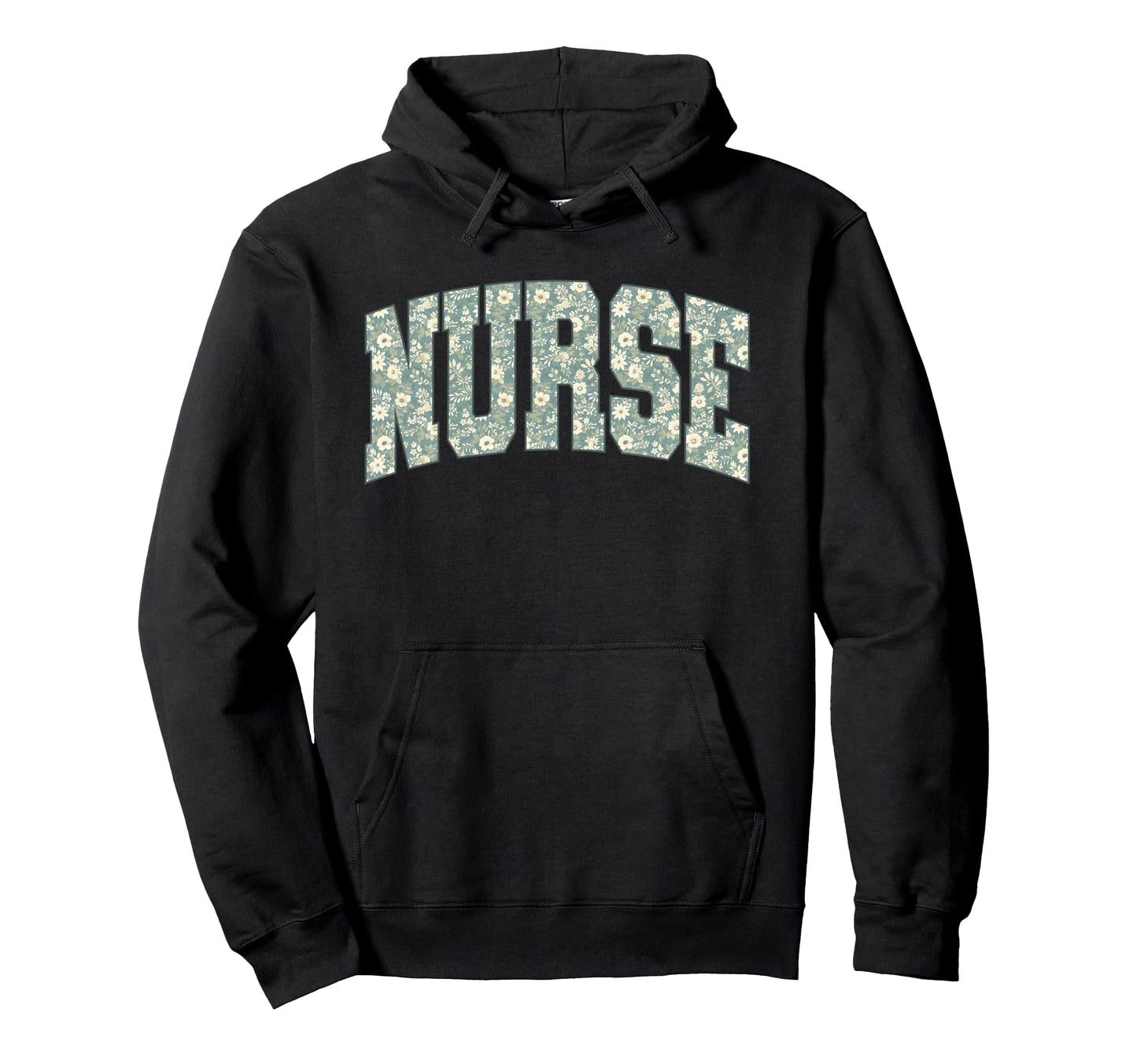 Boho Floral Nurse Flower Healthcare Hoodie - Aesthetic Graphic for Adults - T-Shirt, Sweatshirt, Hoodie