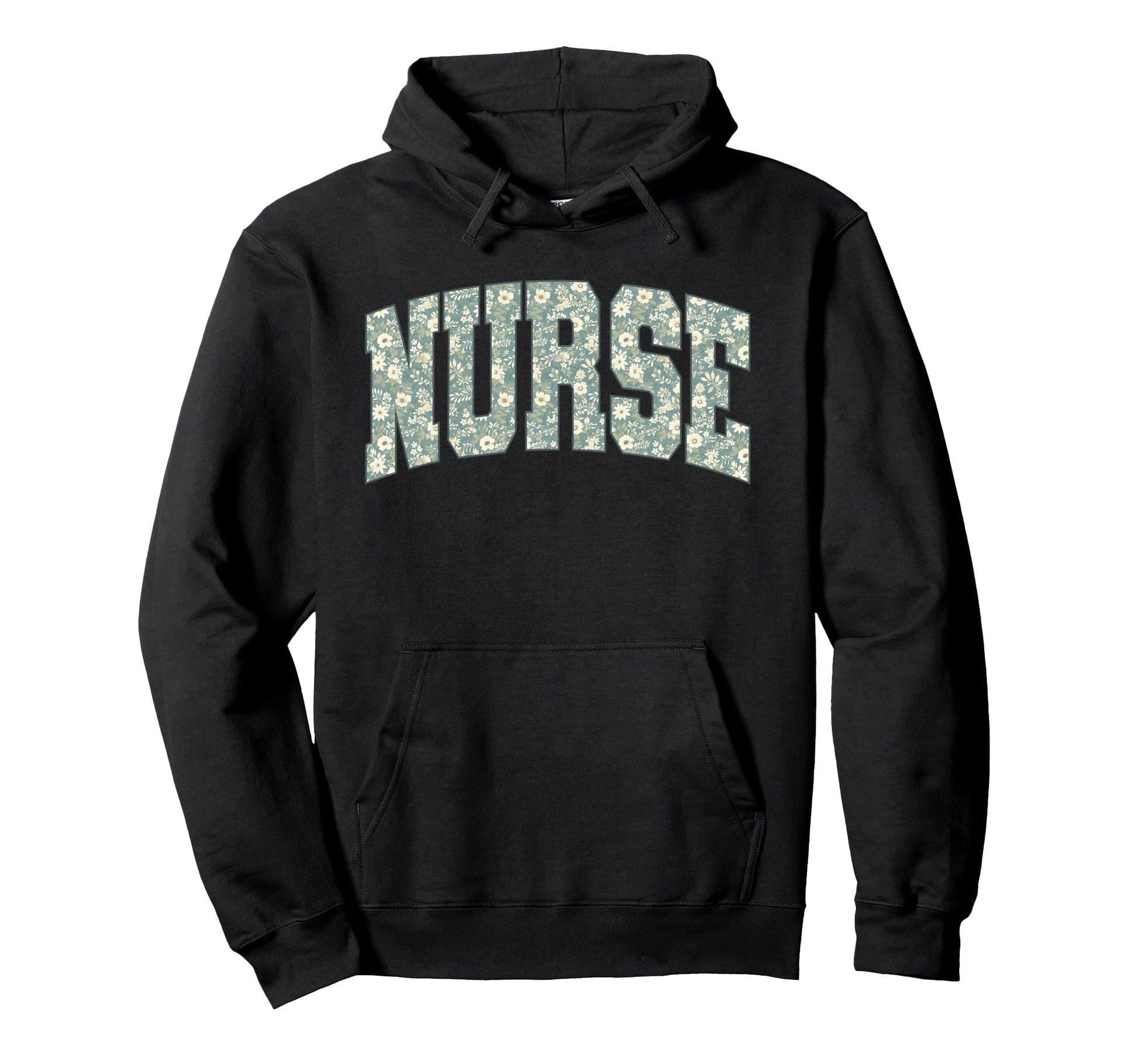 Boho Floral Nurse Flower Healthcare Hoodie - Aesthetic Graphic for Adults - T-Shirt, Sweatshirt, Hoodie