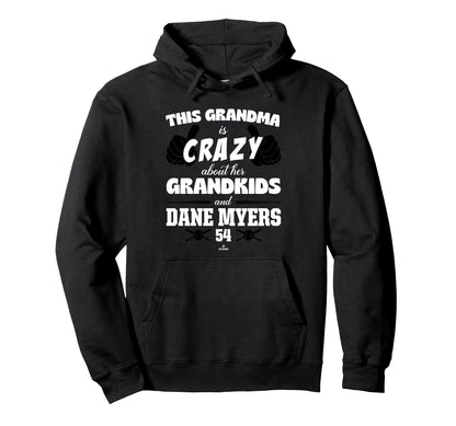 Grandma Crazy Dane Myers Miami Hoodie - Novelty Apparel for Adults - T-Shirt, Sweatshirt, Hoodie