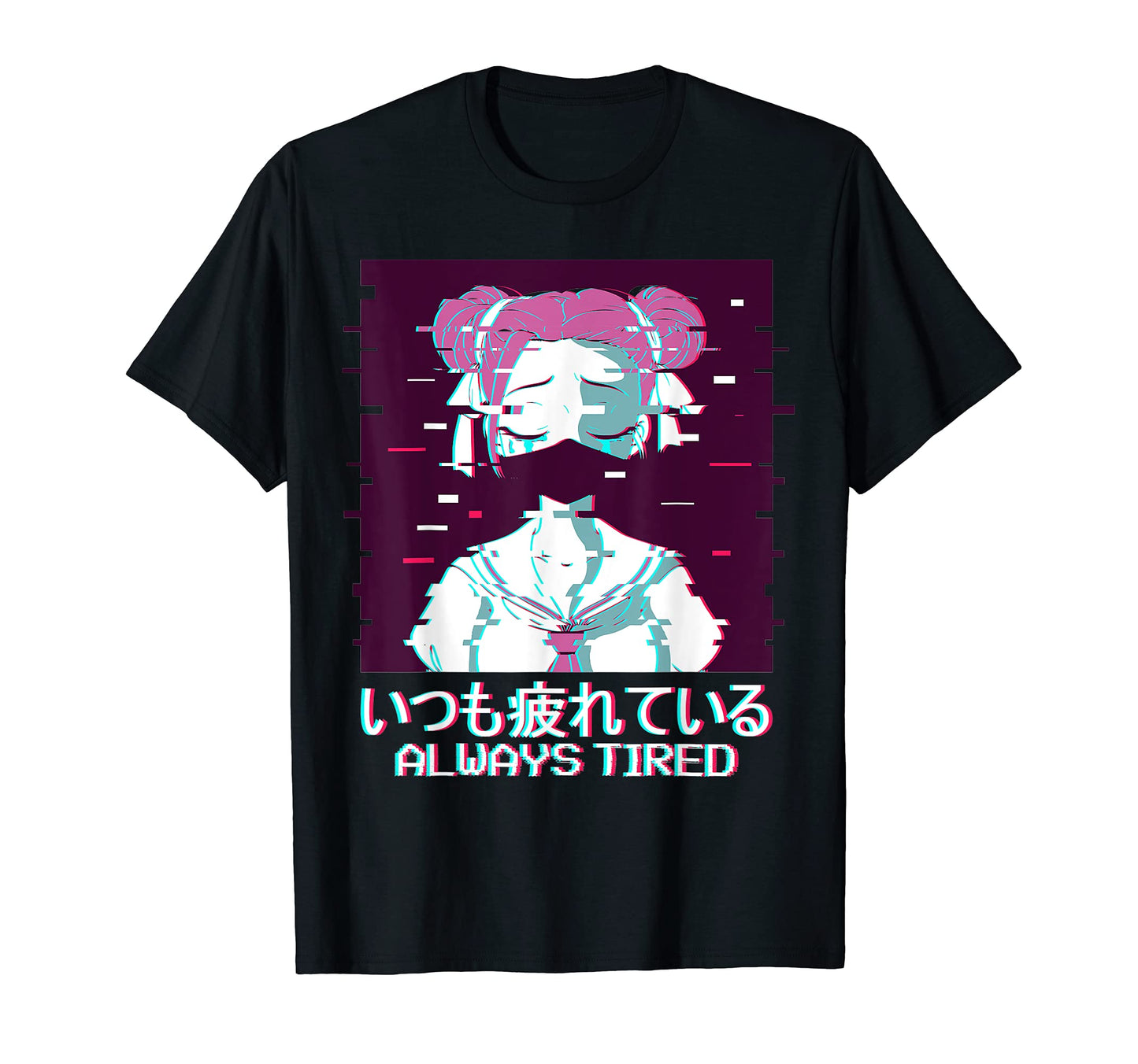 Geisha Anime Japanese Vaporwave T-Shirt - Fun Novelty Design Unisex - T-Shirt, Sweatshirt, Hoodie