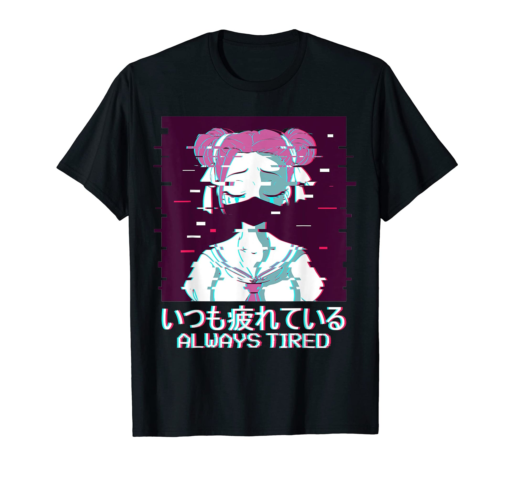 Geisha Anime Japanese Vaporwave T-Shirt - Fun Novelty Design Unisex - T-Shirt, Sweatshirt, Hoodie