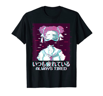 Geisha Anime Japanese Vaporwave T-Shirt - Fun Novelty Design Unisex - T-Shirt, Sweatshirt, Hoodie