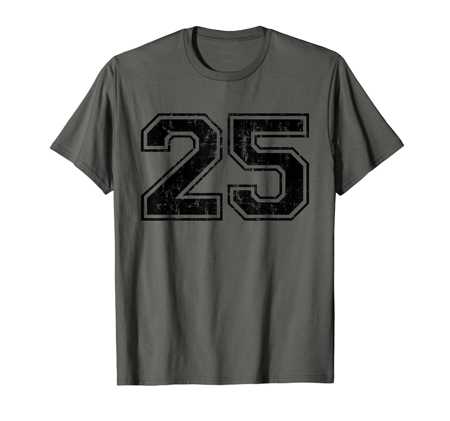 Number 25 Varsity Distressed Sport T-Shirt - Aesthetic Graphic for Adults - T-Shirt, Sweatshirt, Hoodie