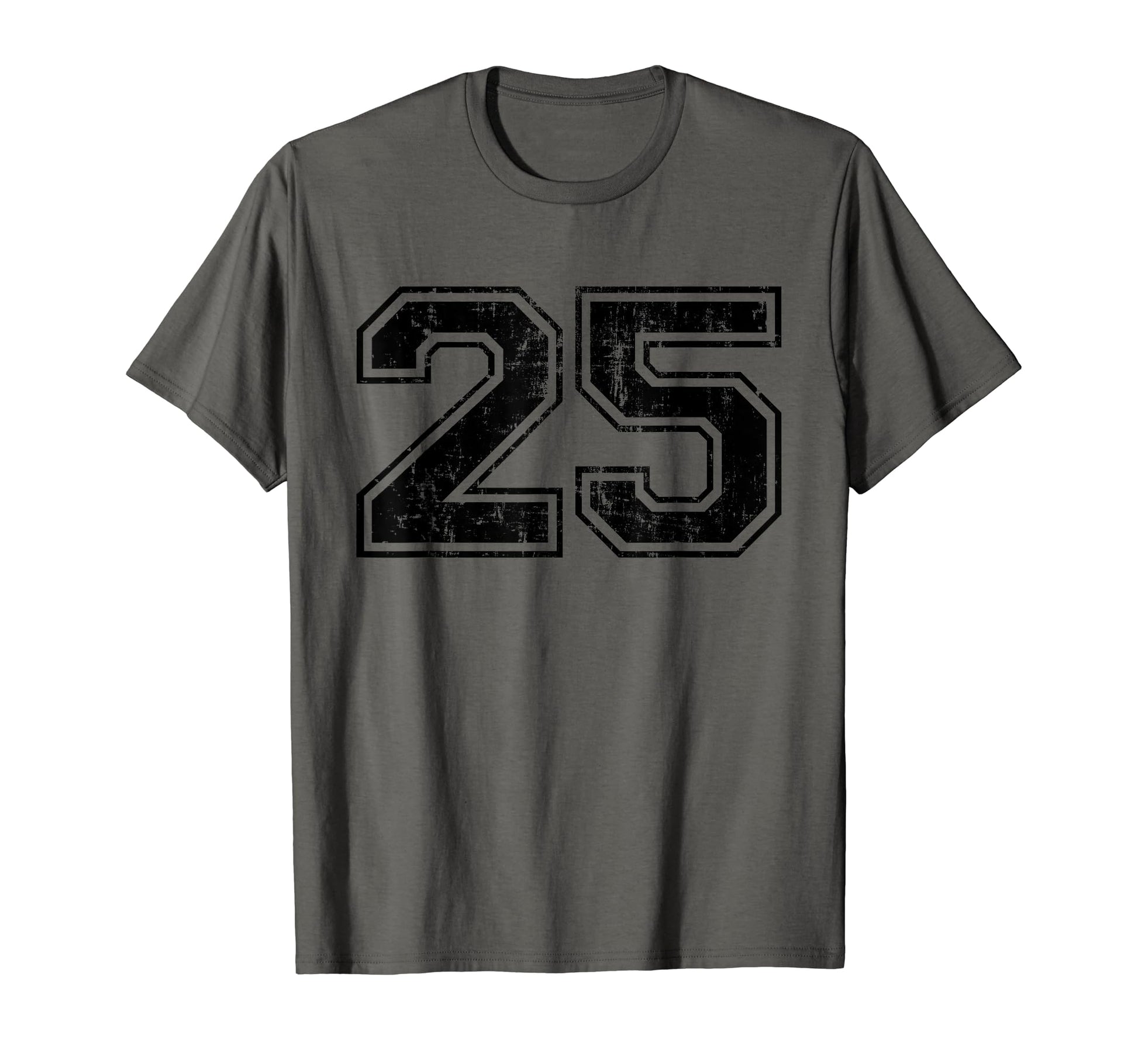 Number 25 Varsity Distressed Sport T-Shirt - Aesthetic Graphic for Adults - T-Shirt, Sweatshirt, Hoodie