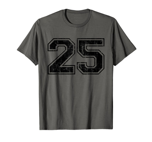 Number 25 Varsity Distressed Sport T-Shirt - Aesthetic Graphic for Adults - T-Shirt, Sweatshirt, Hoodie
