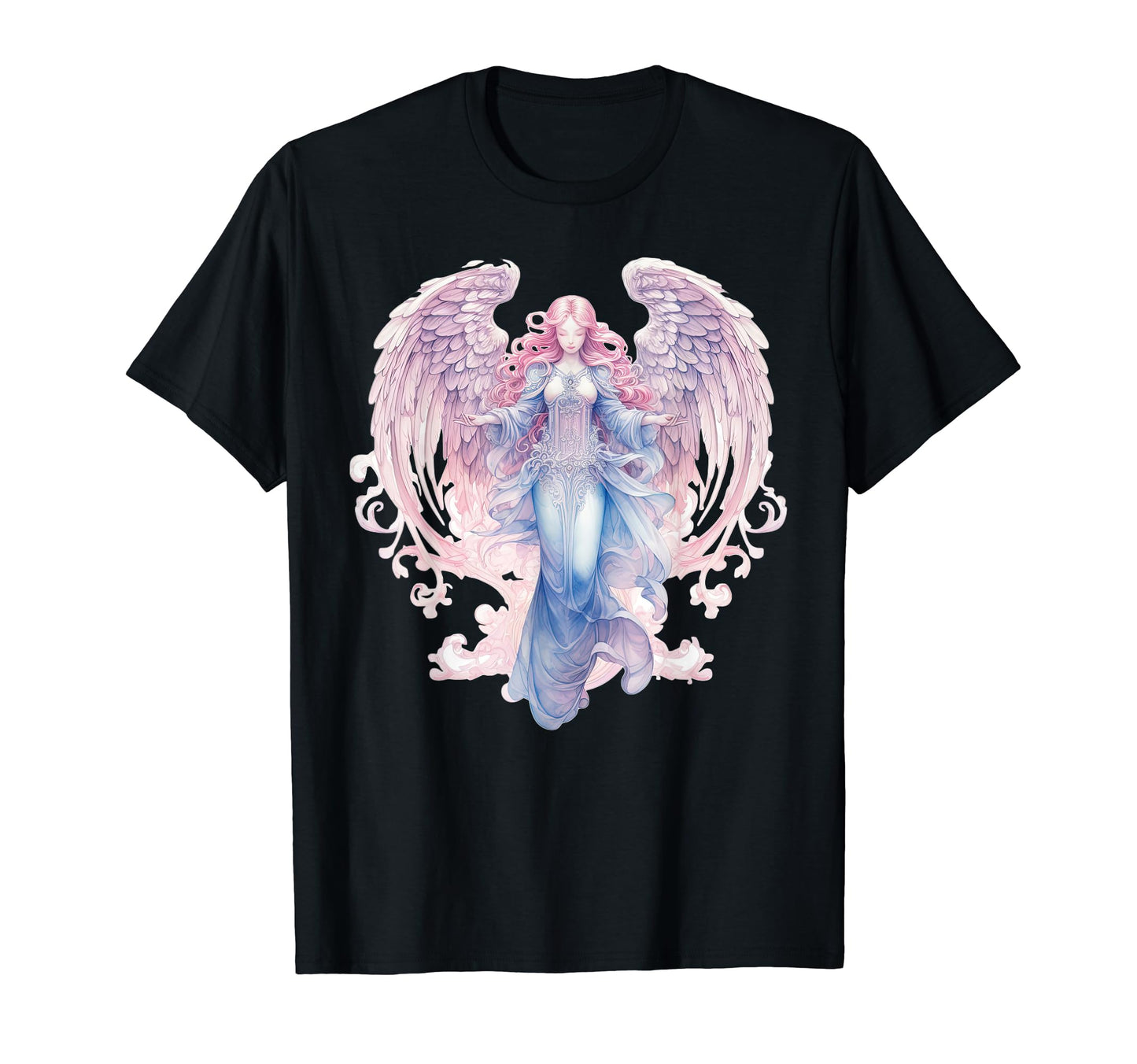 Virgo Zodiac Sign Angel Vaporwave T-Shirt - Trendy Graphic Unisex - T-Shirt, Sweatshirt, Hoodie