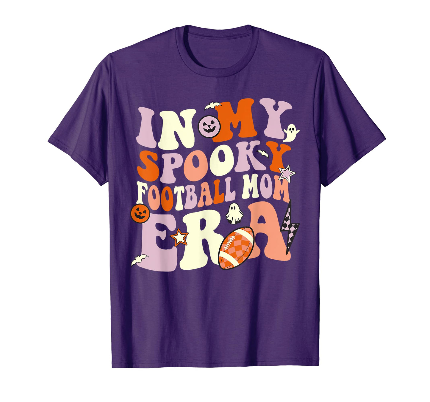 My Spooky Football Mom Era Halloween T-Shirt - Streetwear Style Unisex - T-Shirt, Sweatshirt, Hoodie