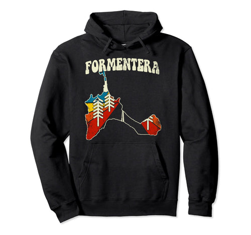 Formentera Spain Spanish Island Rainbow Hoodie - Aesthetic Graphic Unisex - T-Shirt, Sweatshirt, Hoodie
