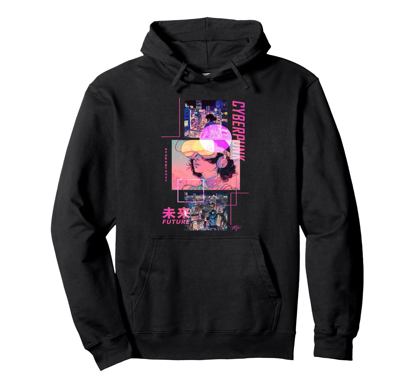 Japan Cyberpunk Anime Futurist Hoodie - Streetwear Style Men Women - T-Shirt, Sweatshirt, Hoodie