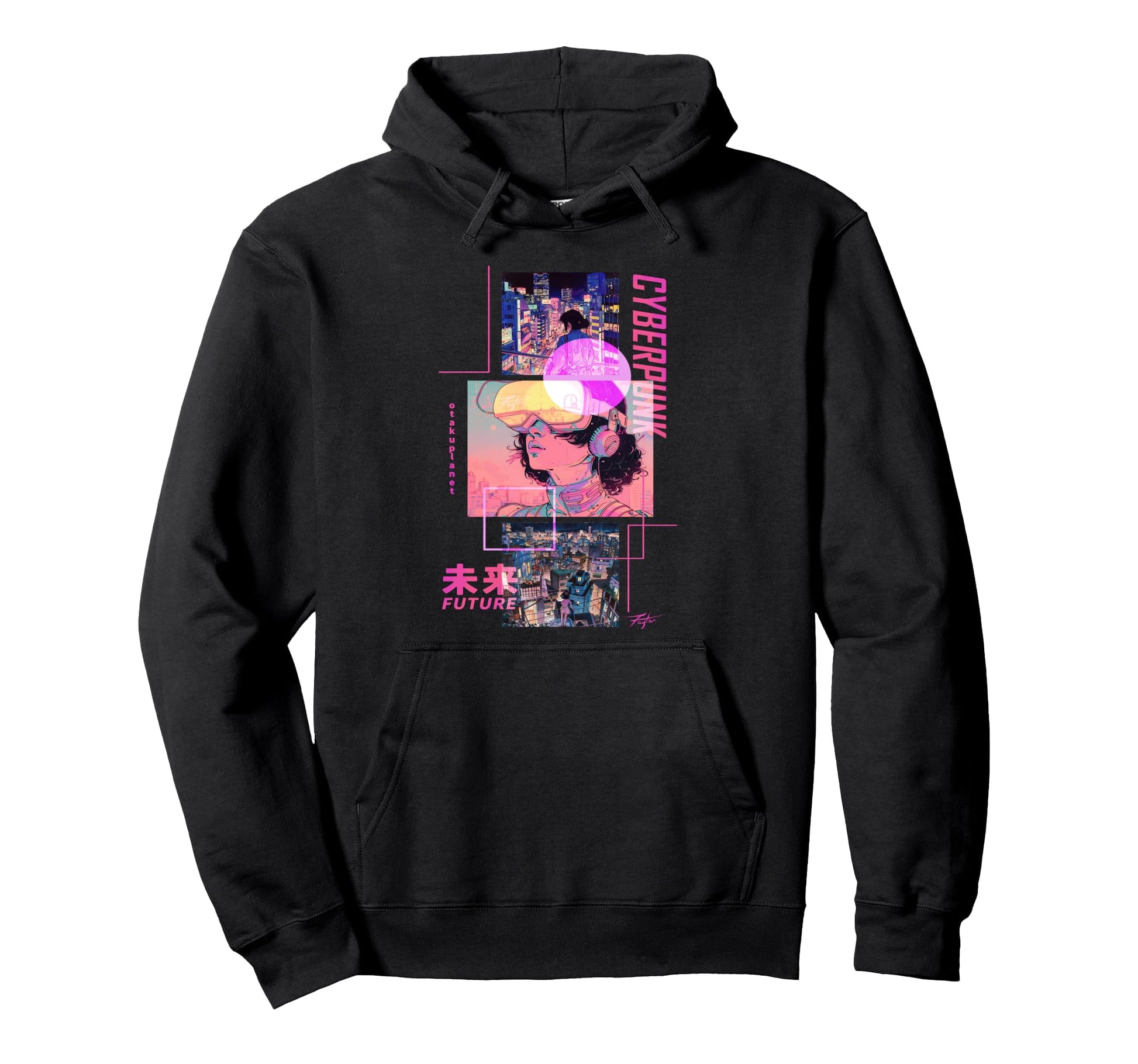 Japan Cyberpunk Anime Futurist Hoodie - Streetwear Style Men Women - T-Shirt, Sweatshirt, Hoodie