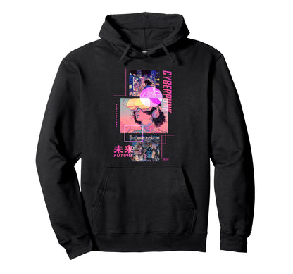 Japan Cyberpunk Anime Futurist Hoodie - Streetwear Style Men Women - T-Shirt, Sweatshirt, Hoodie