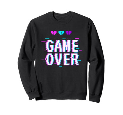 Vaporwave Aesthetic Game Over Yami Sweatshirt - Trendy Graphic for Adults - T-Shirt, Sweatshirt, Hoodie