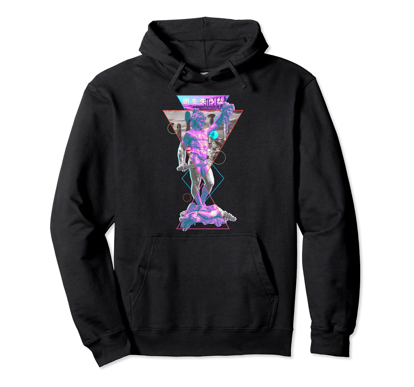 Perseus And Medusa Vaporwave Aesthetic Hoodie - Custom Art Print Unisex - T-Shirt, Sweatshirt, Hoodie
