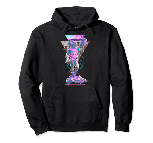Perseus And Medusa Vaporwave Aesthetic Hoodie - Custom Art Print Unisex - T-Shirt, Sweatshirt, Hoodie