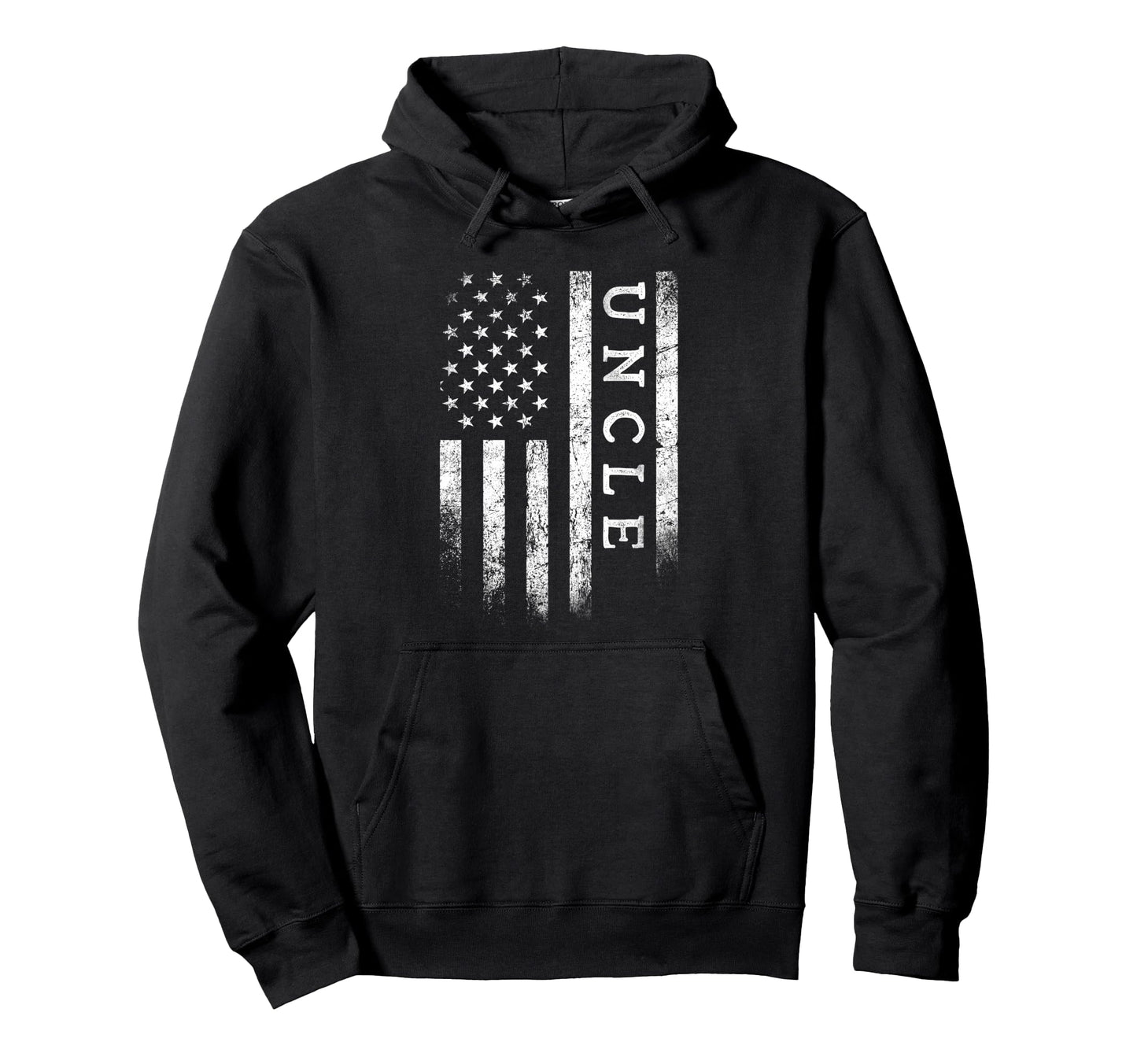 Uncle American Flag Uncle Gifts Hoodie - Minimalist Print for Adults - T-Shirt, Sweatshirt, Hoodie