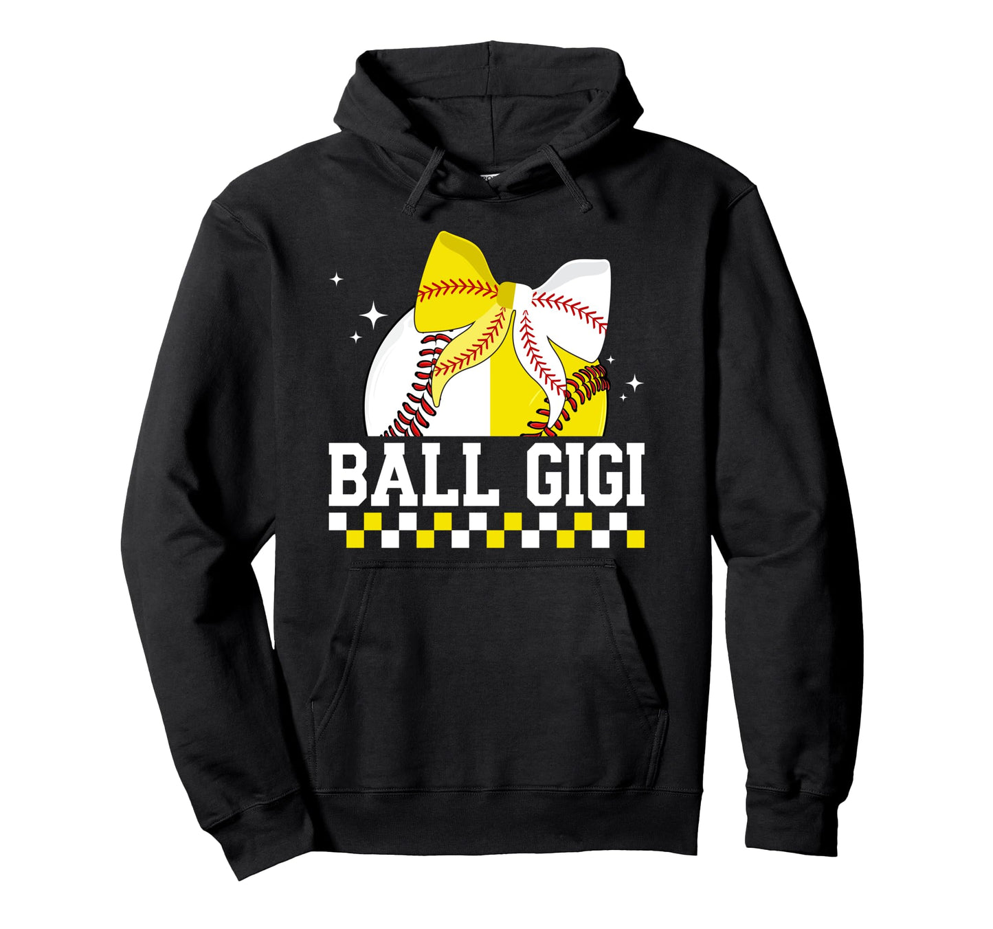 Ball Gigi Grandma Coquette Baseball Hoodie - Custom Art Print Men Women - T-Shirt, Sweatshirt, Hoodie