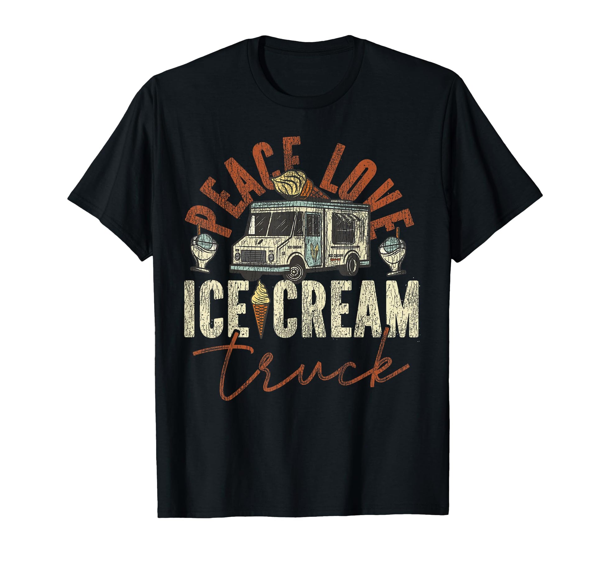 Ice Cream Ice Cream Truck Van Cone T-Shirt - Streetwear Style Men Women - T-Shirt, Sweatshirt, Hoodie