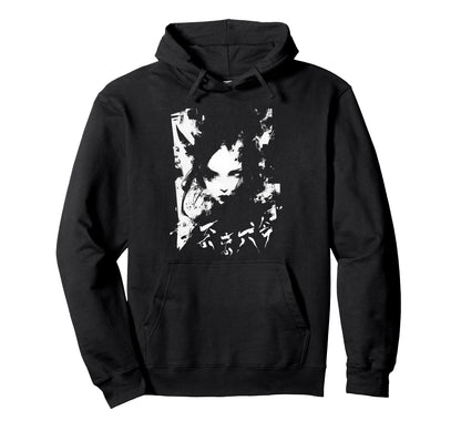 Goth Grunge Demon Anime Waifu Horror Hoodie - Custom Art Print for Adults - T-Shirt, Sweatshirt, Hoodie