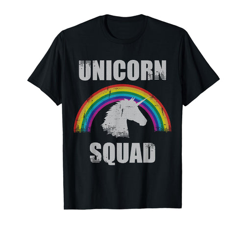 Unicorn Squad Rainbow Unicorn Gift T-Shirt - Streetwear Style Men Women - T-Shirt, Sweatshirt, Hoodie