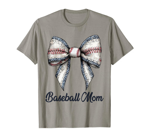 Baseball Mom Coquette Bow Baseball T-Shirt - Unique Graphic for Adults - T-Shirt, Sweatshirt, Hoodie