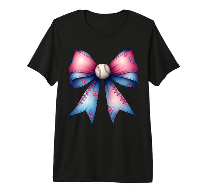 Coquette Bow Funny Baseball Lover Game T-Shirt - Graphic Print for Adults - T-Shirt, Sweatshirt, Hoodie