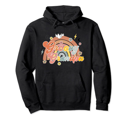 Groovy Grandpa Matching Family Shower Party Hoodie - Trendy Graphic Unisex - T-Shirt, Sweatshirt, Hoodie
