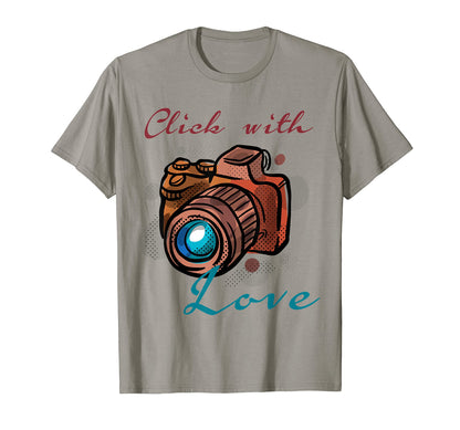 Click Love Camera Photography T-Shirt - Trendy Graphic Men Women - T-Shirt, Sweatshirt, Hoodie