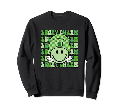 St Patricks Day Boho Groovy Sweatshirt - Casual Everyday Wear Men Women - T-Shirt, Sweatshirt, Hoodie