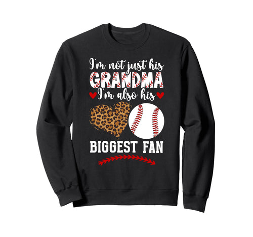 Biggest Fan Baseball Grandma Sweatshirt - Streetwear Style for Adults - T-Shirt, Sweatshirt, Hoodie