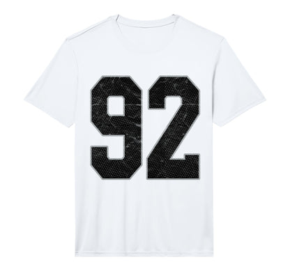 Number 92 Numbered Uniform Sports T-Shirt - Casual Everyday Wear Unisex - T-Shirt, Sweatshirt, Hoodie