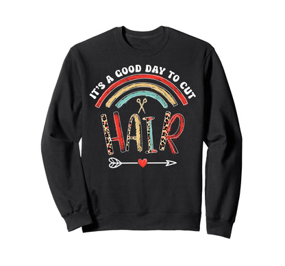 Hair Stylist Barber Rainbow Salon Boho Sweatshirt - Unique Graphic Unisex - T-Shirt, Sweatshirt, Hoodie
