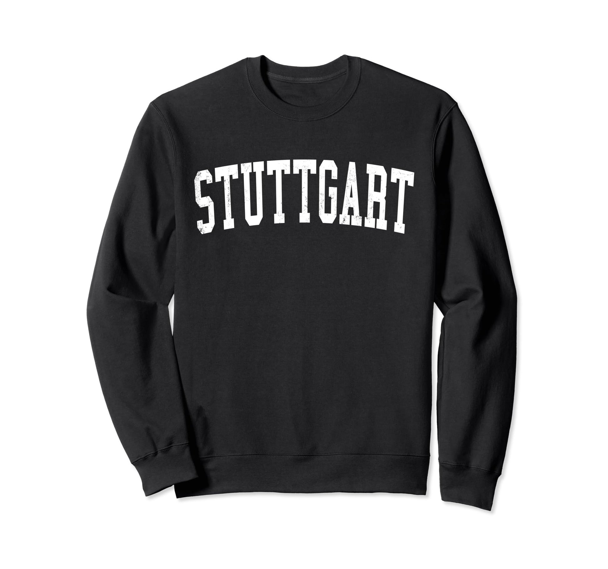 Stuttgart Ar Distressed White Sweatshirt - Trendy Graphic for Adults - T-Shirt, Sweatshirt, Hoodie