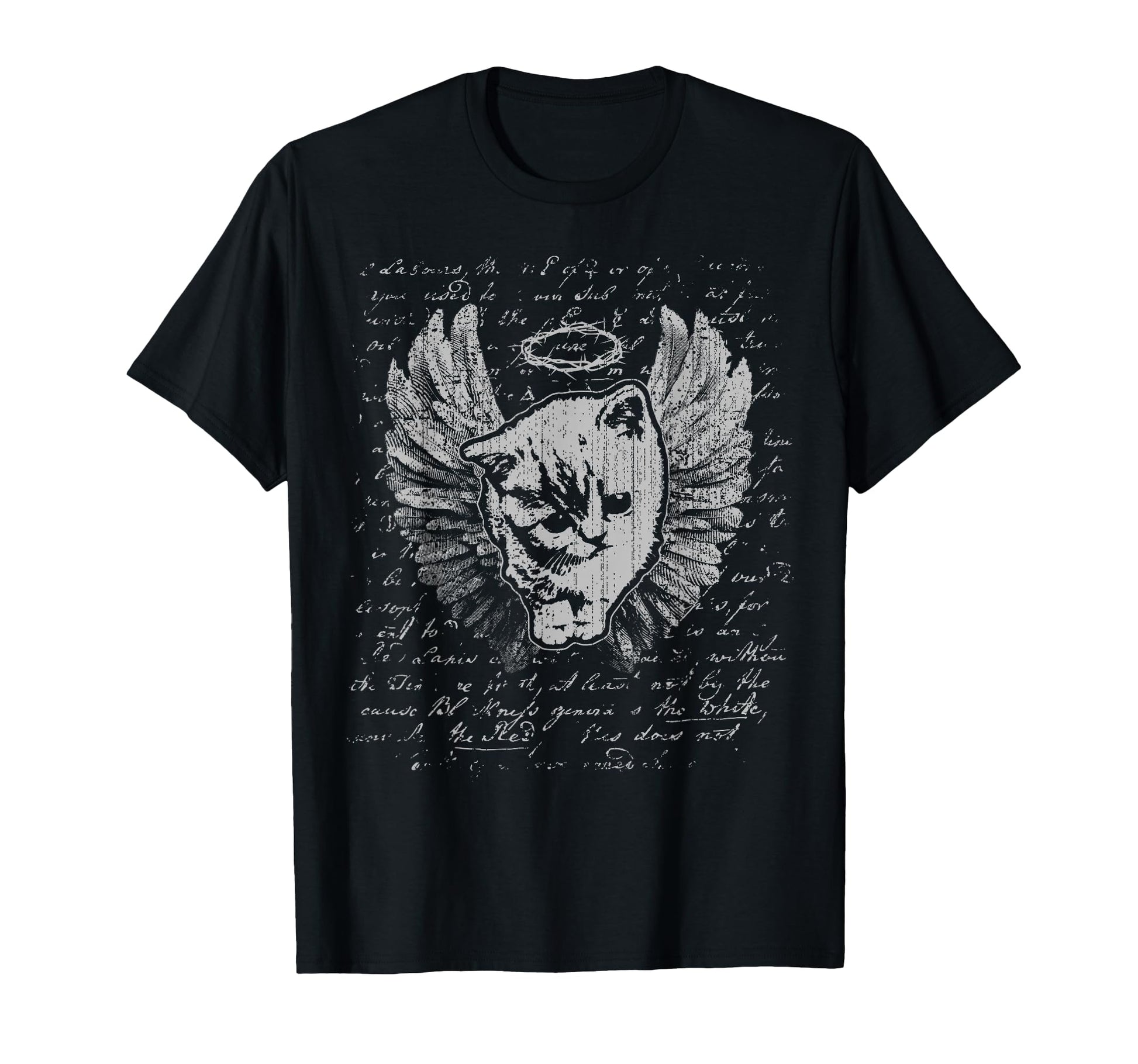 Y2K Cat Chain Heart Emo Goth 90S T-Shirt - Custom Art Print for Adults - T-Shirt, Sweatshirt, Hoodie
