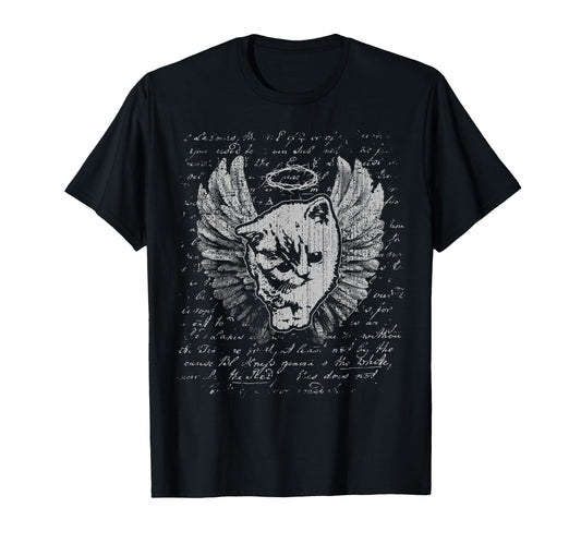 Y2K Cat Chain Heart Emo Goth 90S T-Shirt - Custom Art Print for Adults - T-Shirt, Sweatshirt, Hoodie
