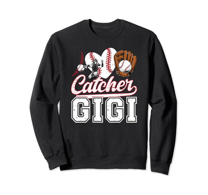 Baseball Catcher Gigi Grandma Gigi Sweatshirt - Trendy Graphic Men Women - T-Shirt, Sweatshirt, Hoodie