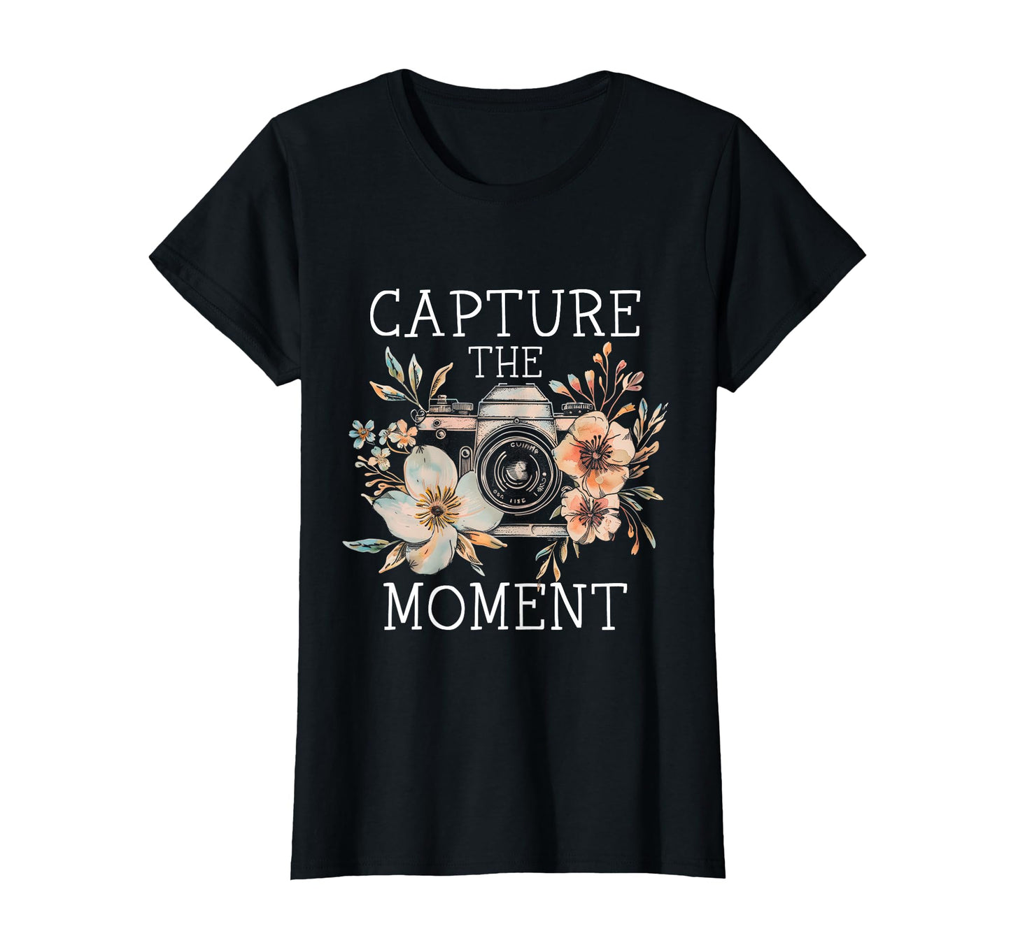 Photographer Capture Moment Camera T-Shirt - Novelty Apparel for Adults - T-Shirt, Sweatshirt, Hoodie