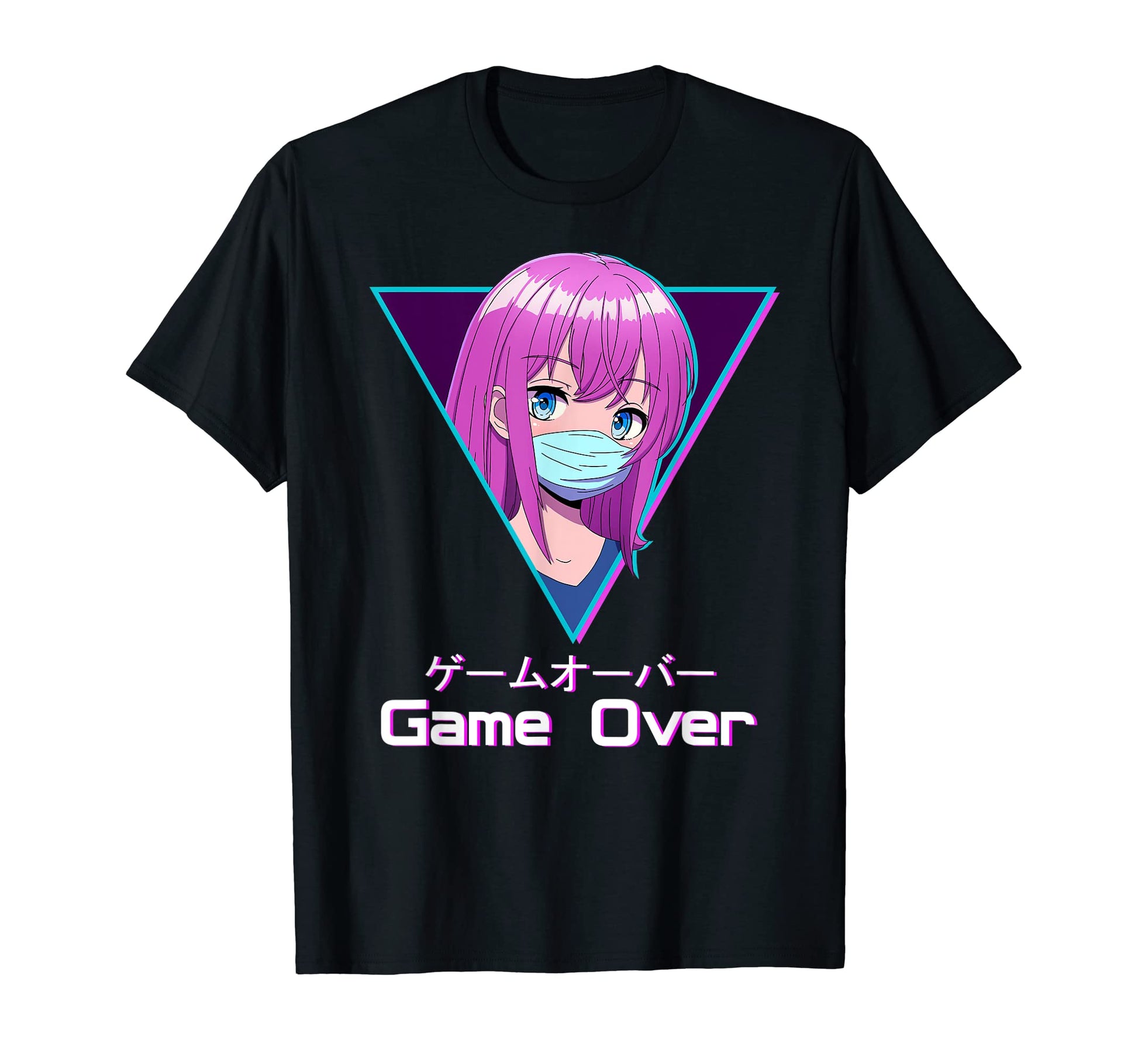 Game Over Anime Japanese Aesthetic T-Shirt - Streetwear Style Men Women - T-Shirt, Sweatshirt, Hoodie