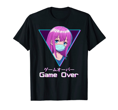 Game Over Anime Japanese Aesthetic T-Shirt - Streetwear Style Men Women - T-Shirt, Sweatshirt, Hoodie