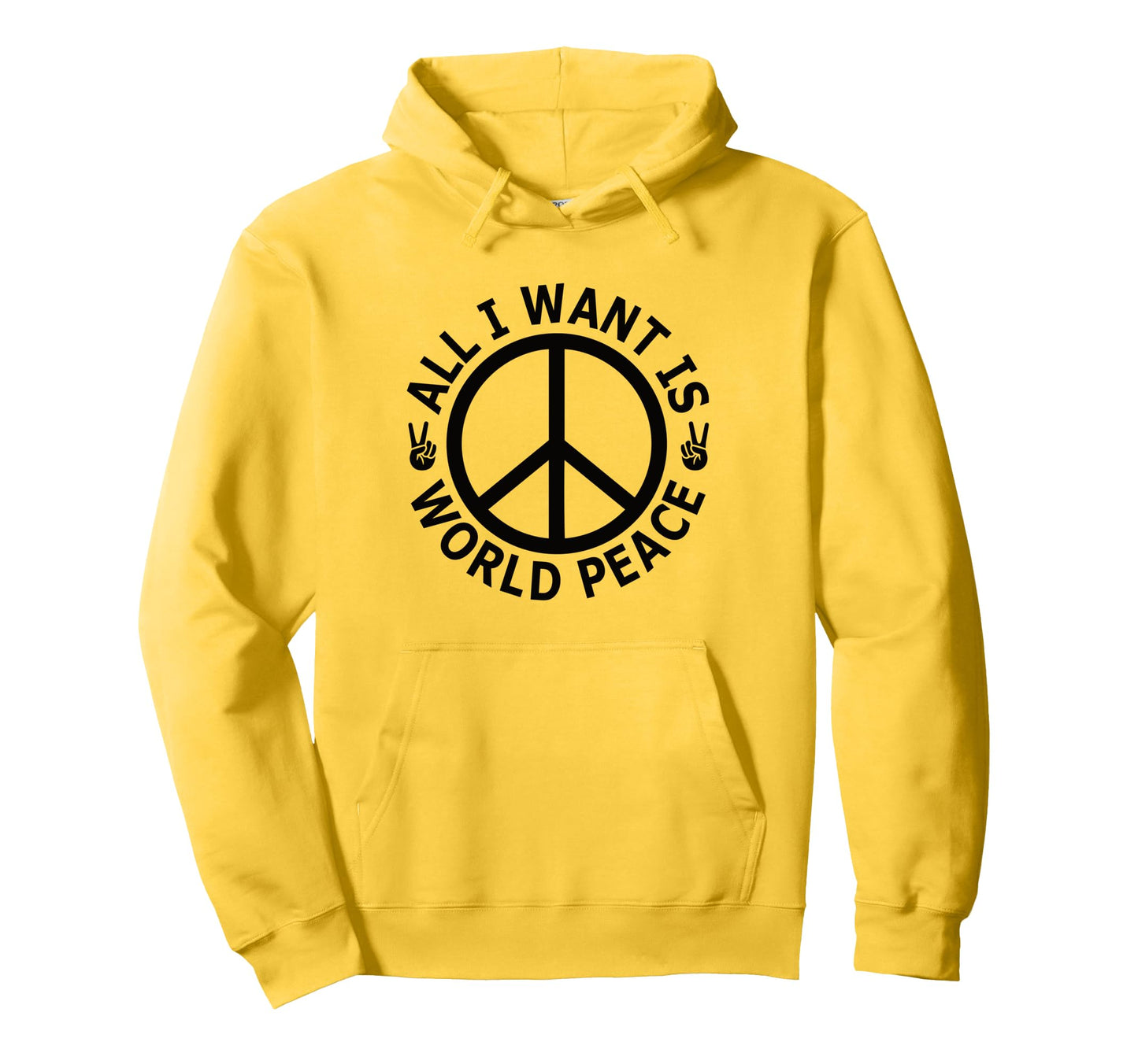 Peace Sign World Peace Boho Aesthetic Hoodie - Fun Novelty Design Unisex - T-Shirt, Sweatshirt, Hoodie
