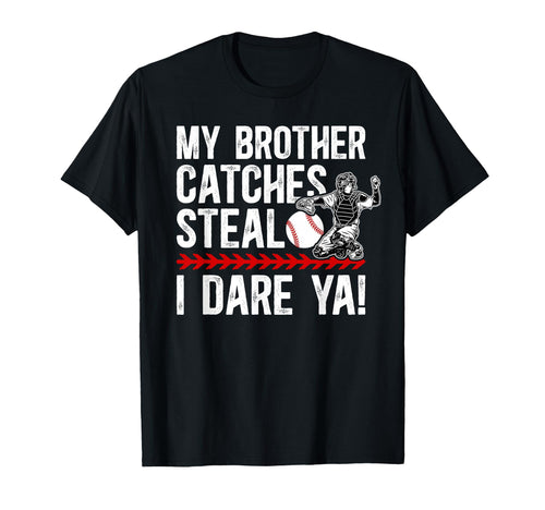 Baseball Catcher Brother Funny T-Shirt - Aesthetic Graphic for Adults - T-Shirt, Sweatshirt, Hoodie