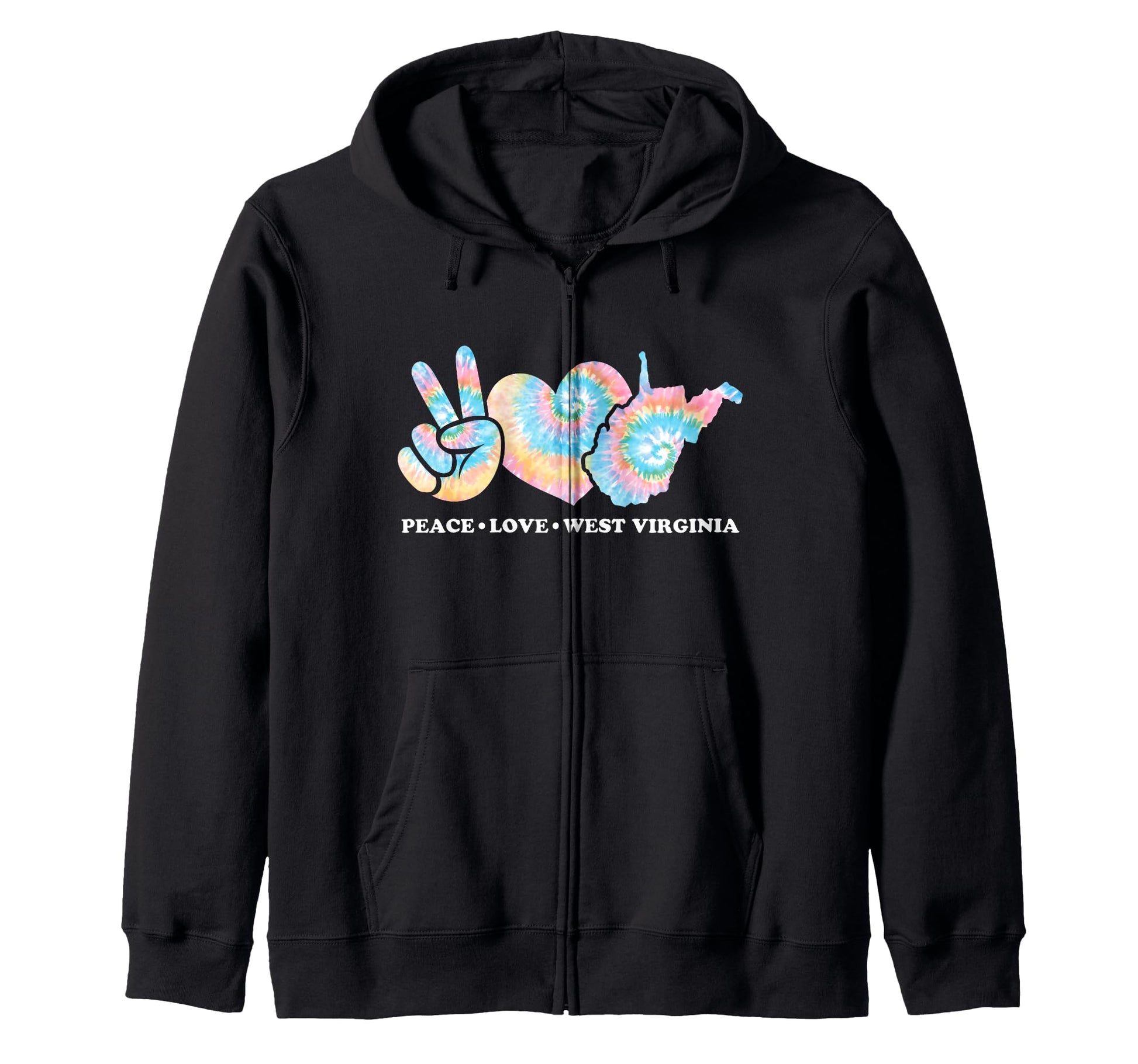 Tie Dye West Virginia Hippie Gift Co Sweatshirt - Novelty Apparel Men Women - T-Shirt, Sweatshirt, Hoodie