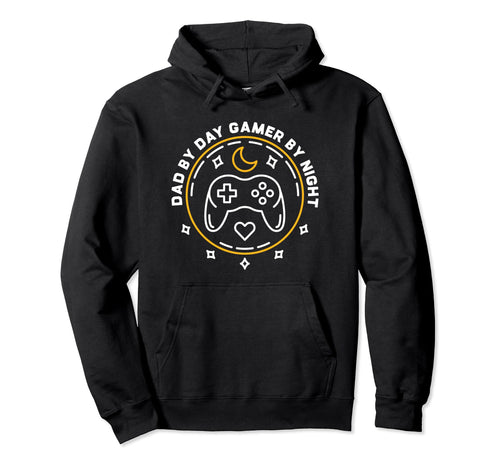 Dad Day Gamer Night Daddy Video Games Hoodie - Unique Graphic for Adults - T-Shirt, Sweatshirt, Hoodie