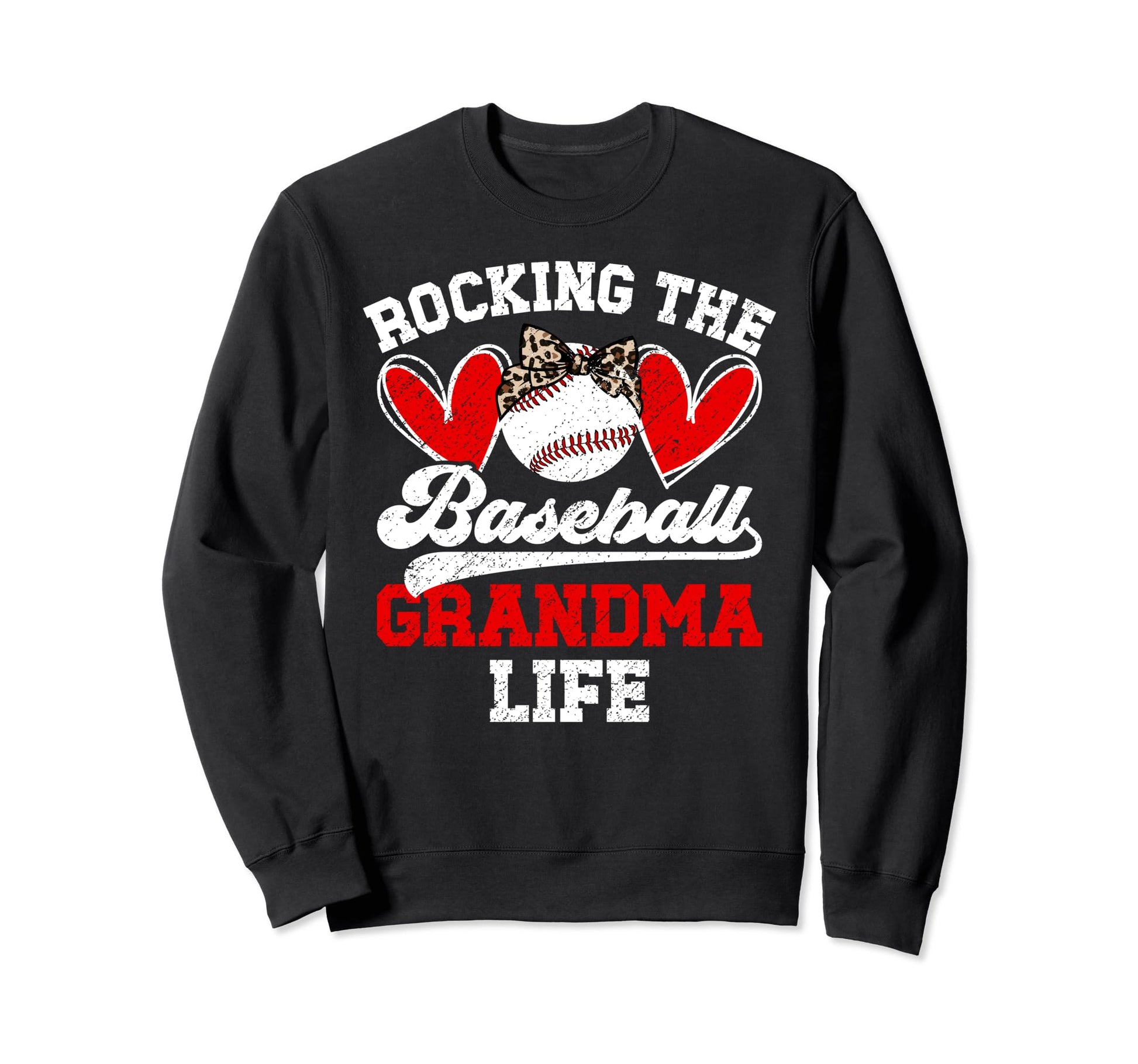 Rocking Baseball Grandma Life Baseball Sweatshirt - Trendy Graphic Unisex - T-Shirt, Sweatshirt, Hoodie