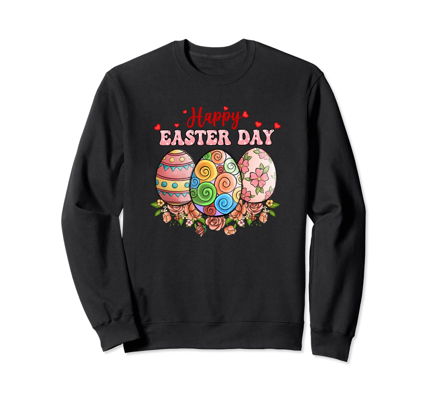 Funny Easter Day Peace Love Easter Sweatshirt - Novelty Apparel for Adults - T-Shirt, Sweatshirt, Hoodie