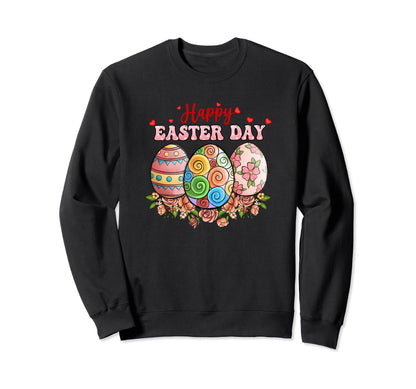 Funny Easter Day Peace Love Easter Sweatshirt - Novelty Apparel for Adults - T-Shirt, Sweatshirt, Hoodie