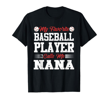 My Favorite Baseball Player Calls Me T-Shirt - Minimalist Print for Adults - T-Shirt, Sweatshirt, Hoodie
