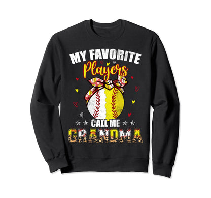 My Favorite Baseball Softball Players Sweatshirt - Graphic Print Men Women - T-Shirt, Sweatshirt, Hoodie