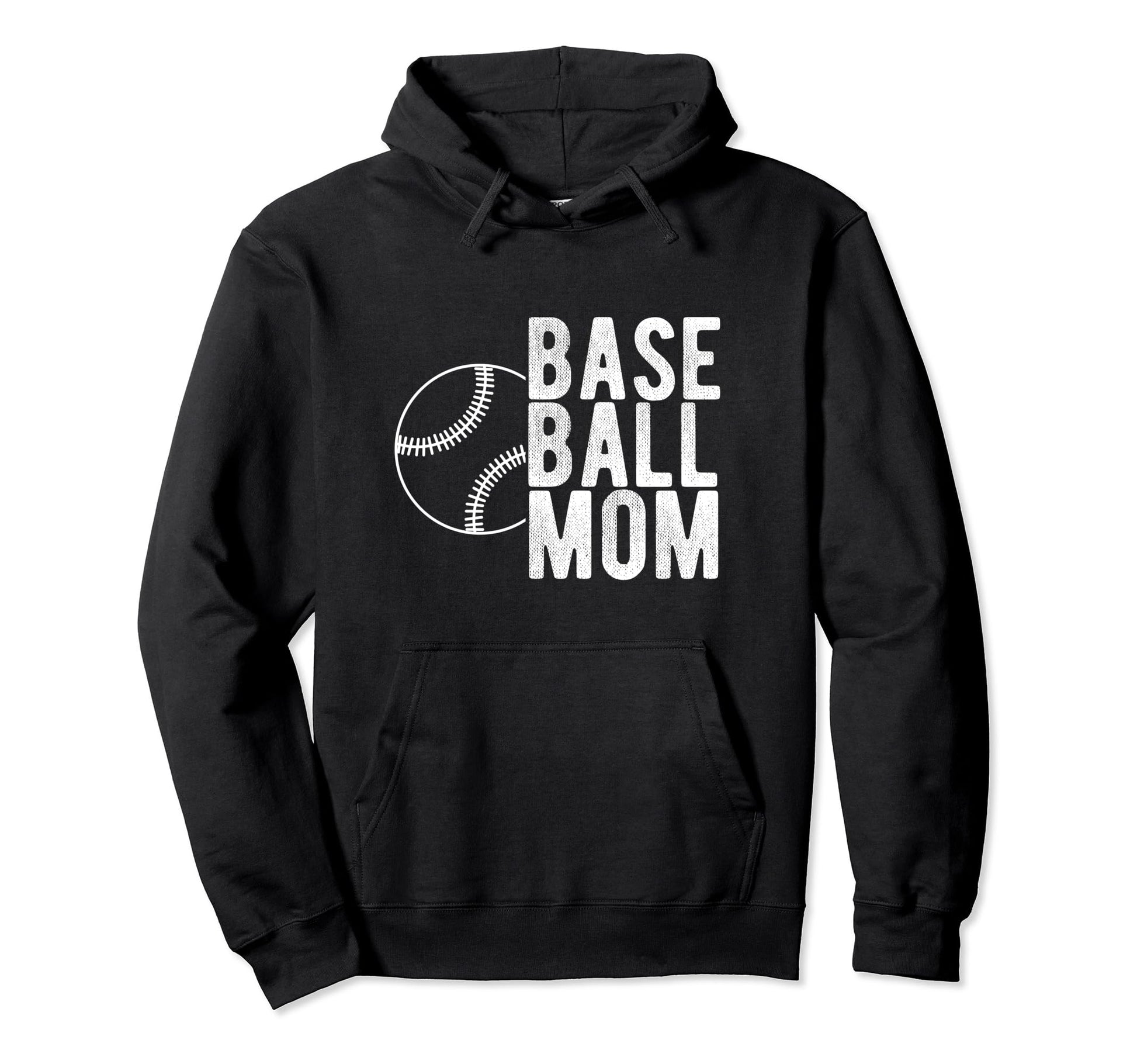 Baseball Mom Sport Athlete Family Hoodie - Minimalist Print for Adults - T-Shirt, Sweatshirt, Hoodie